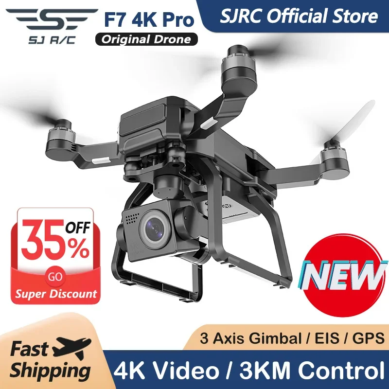 Fpv Brushless Rc Drone 4K - SJRC F7 4K PRO Cámara Drone