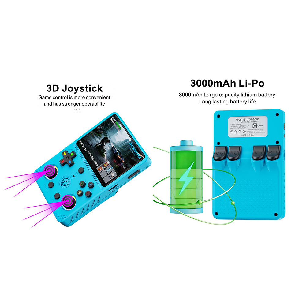 Retro Handheld Game Console R36S - Consola de Juegos Retro Portátil RG36MAX,