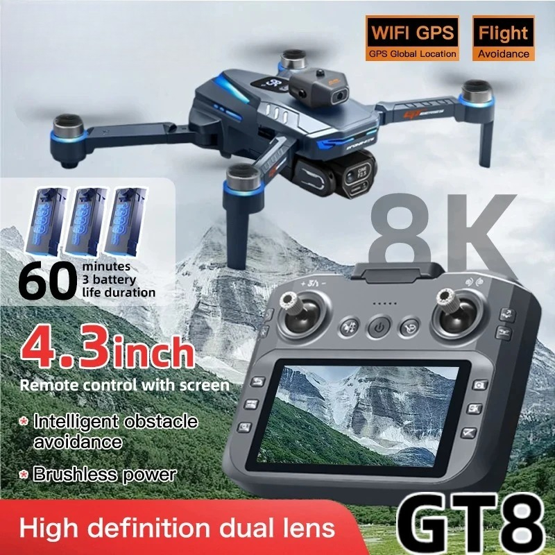 Dron Original GT8 8K Profesion - Fpv Brushless Rc Drone 4K reseña y precio