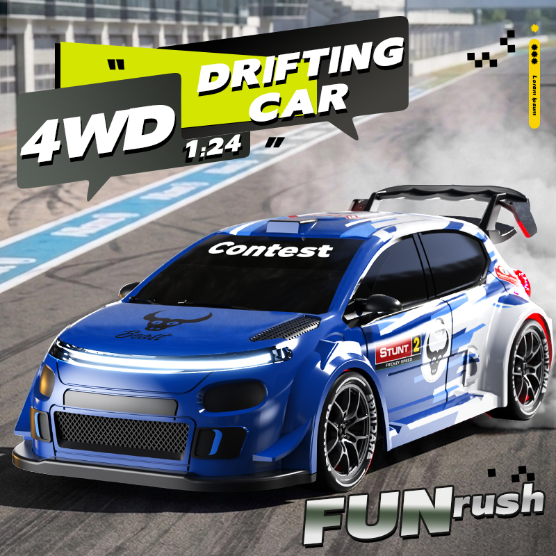 Coche RC de Derrape 4WD a Esca - Rc Drift Car 1 24 Scale 4Wd reseña y precio