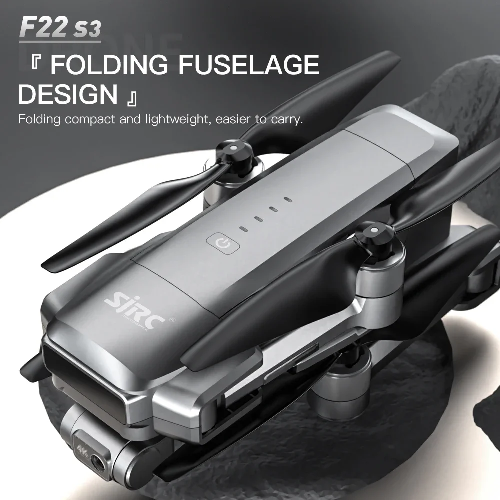 Dron SJRC F22 S3 pro plegable  - Fpv Brushless Rc Drone 4K reseña y precio