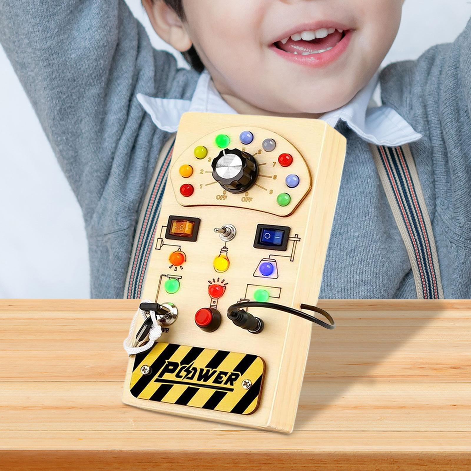 Tablero de actividades Montess - Montessori Wooden Busy Board Toddler reseña y precio